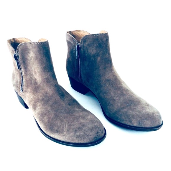 Lucky Brand Suede Side Zip Ankle Boot Sz US 9.5 - Picture 6 of 8